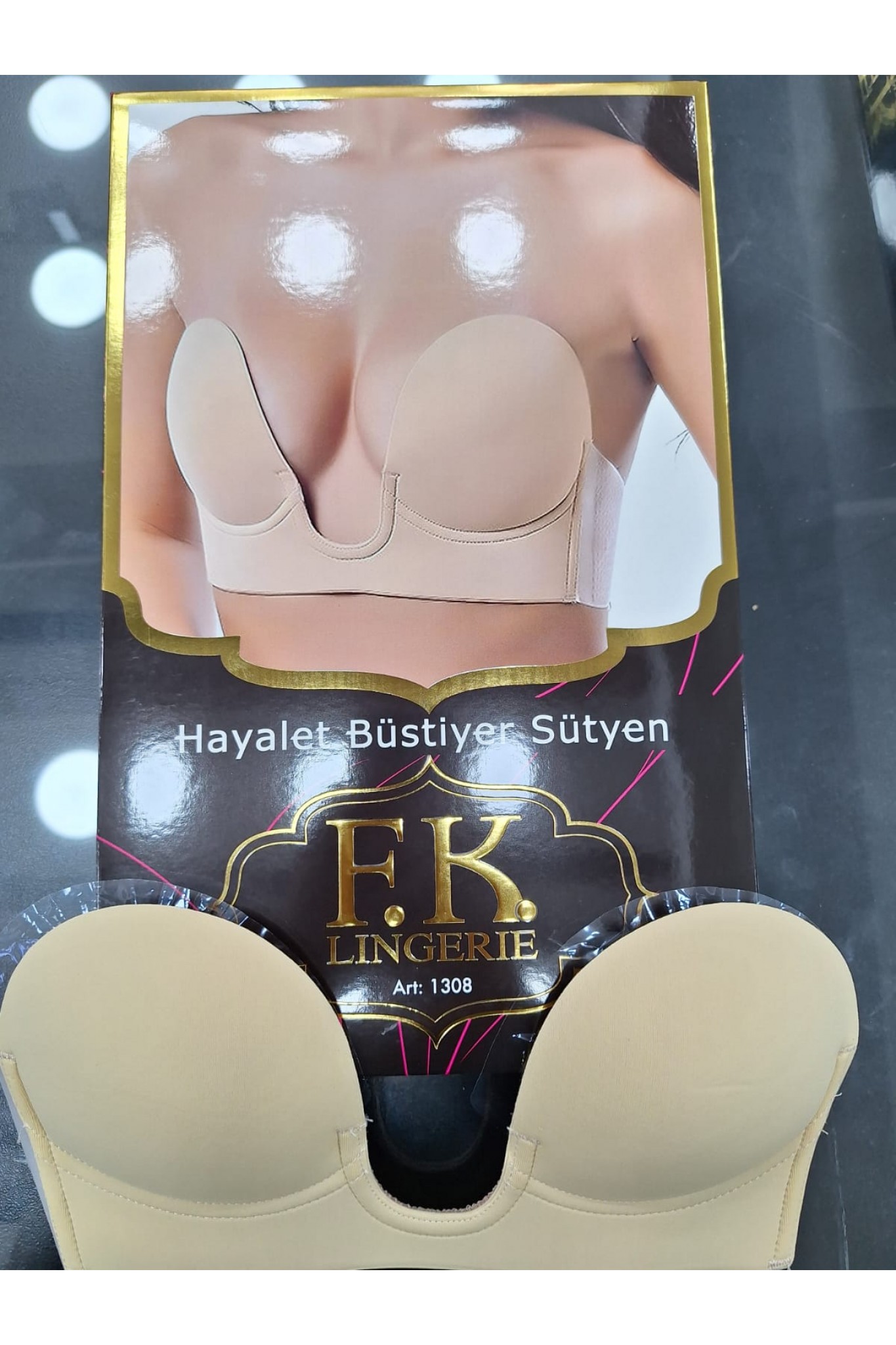 Fk 1308 Hayalet Büstiyer Silikonlu Sütyen