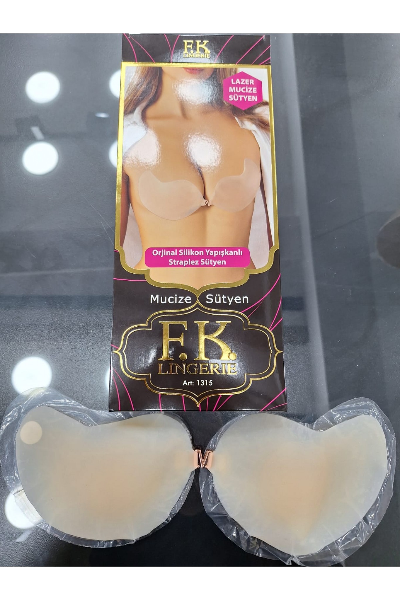 Fk 1315 Silikon Yapışkanlı Straplez Sütyen