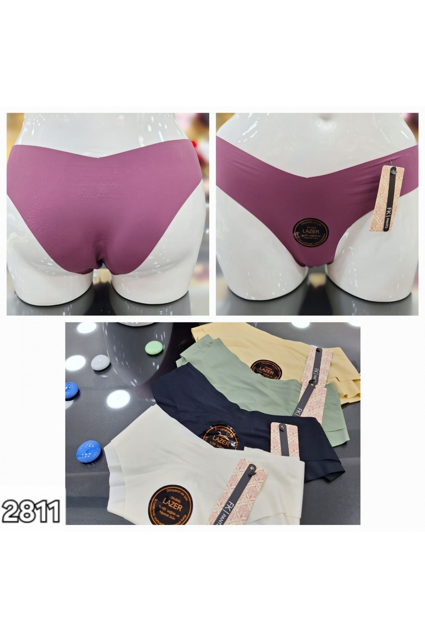 Fk 2811 Kadın Lazer Kesim Külot 6'lı