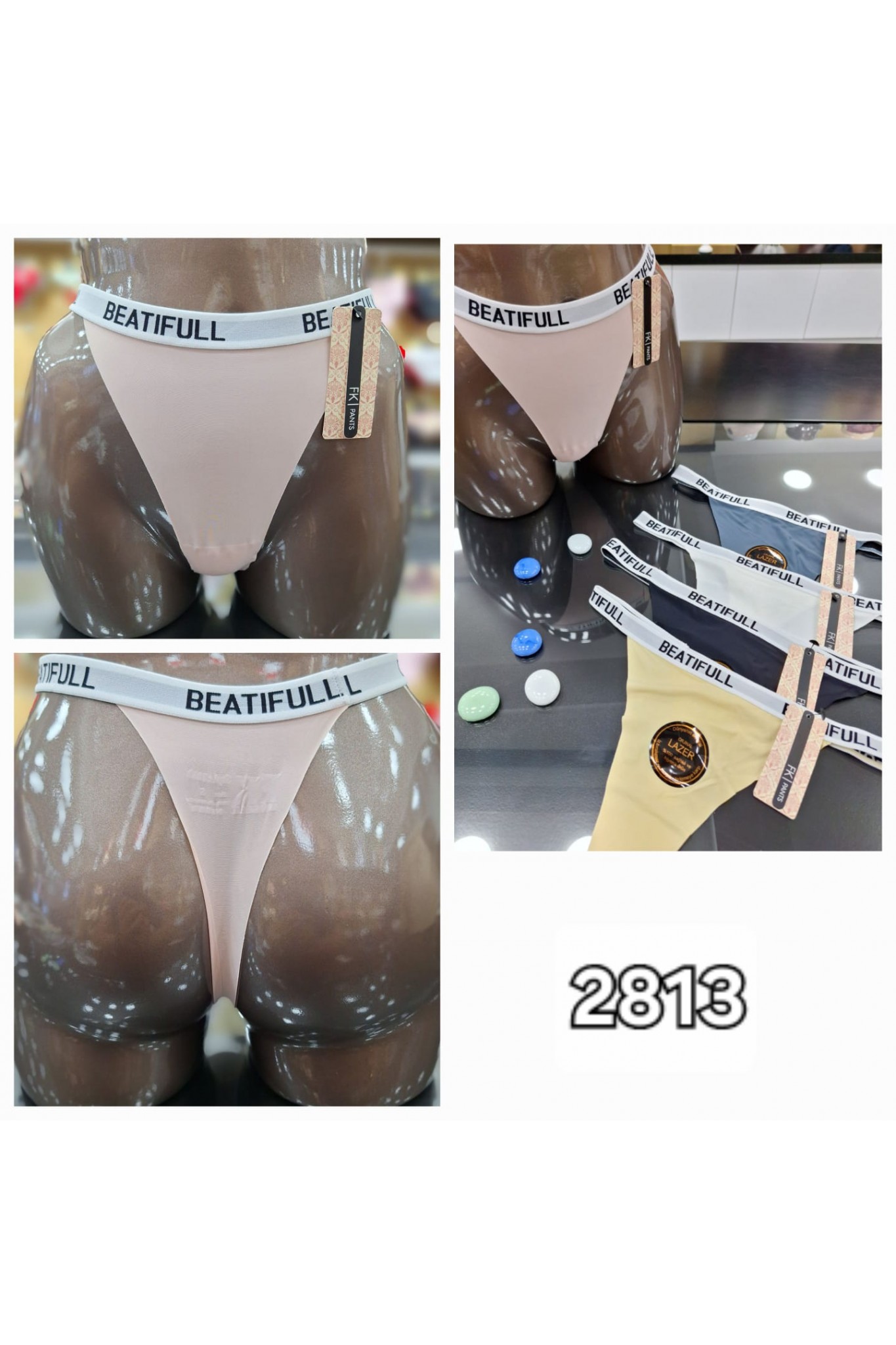 Fk 2813 Kadın Lazer Kesim Külot 6'lı