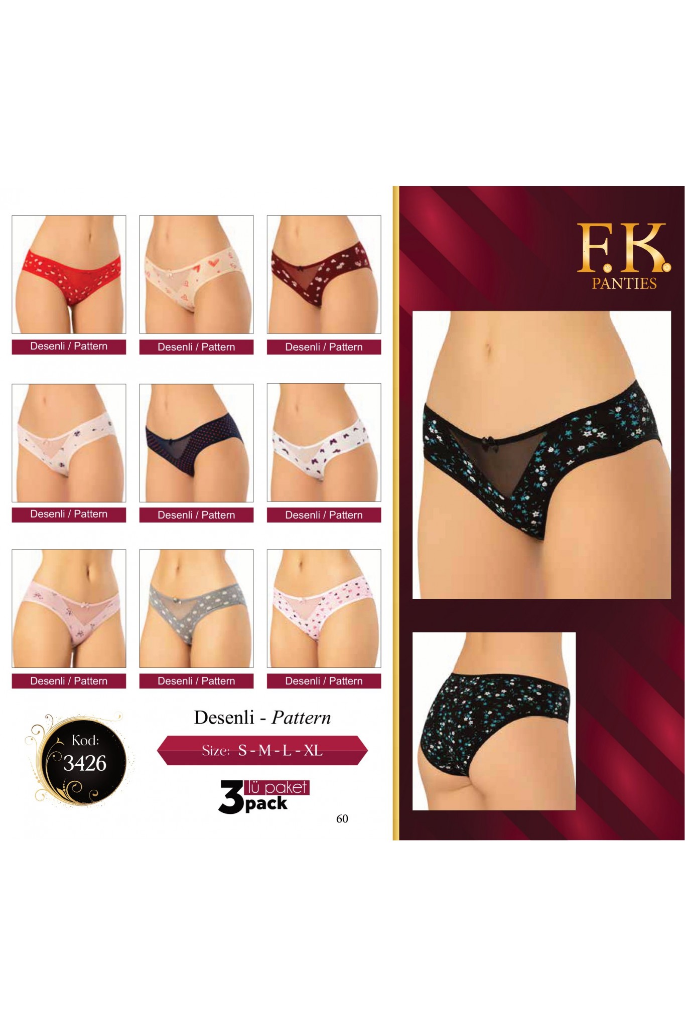 Fk 3426 Kadın Külot