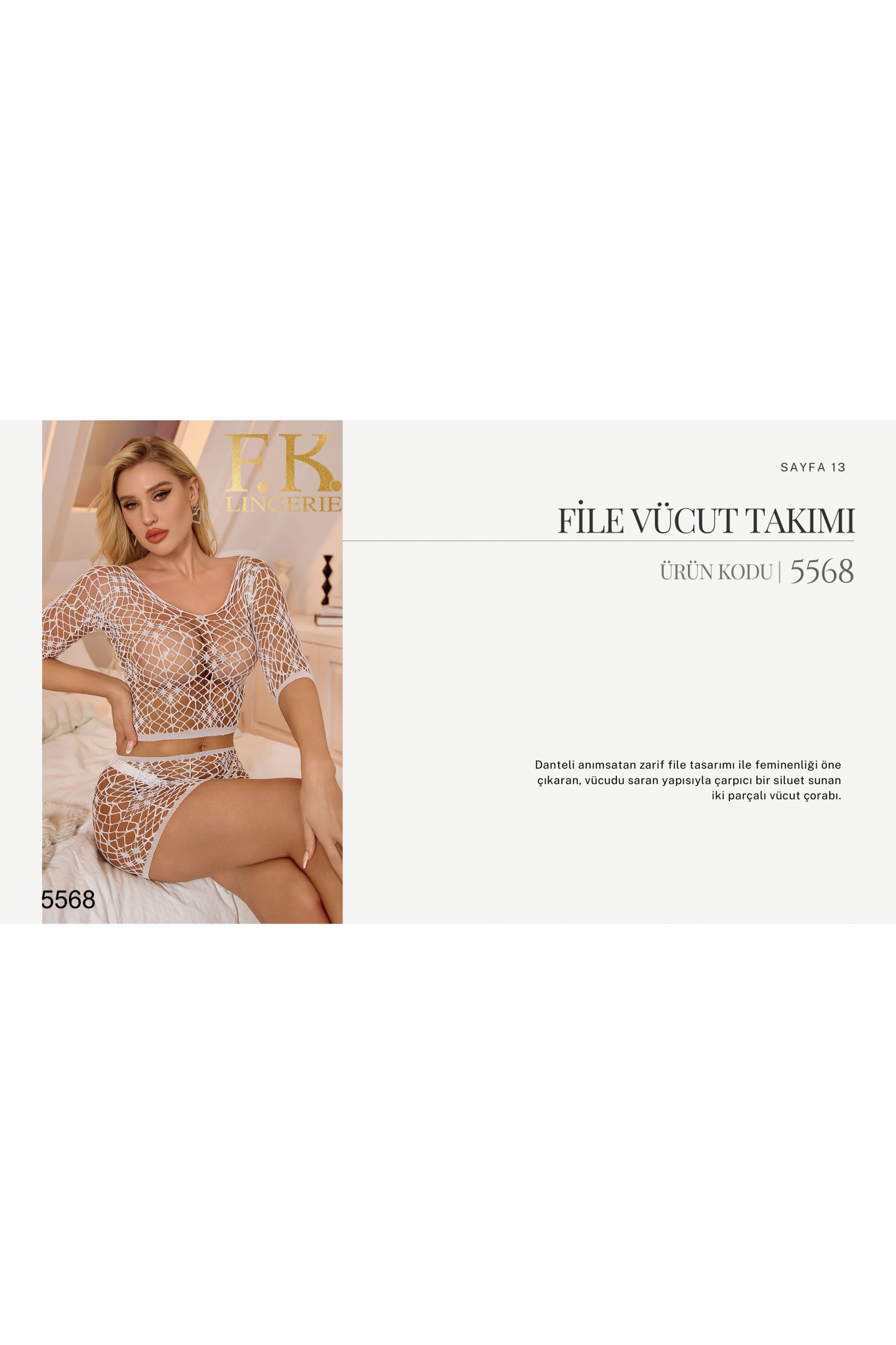 Fk 5568 Elbise Vücut Çorabı