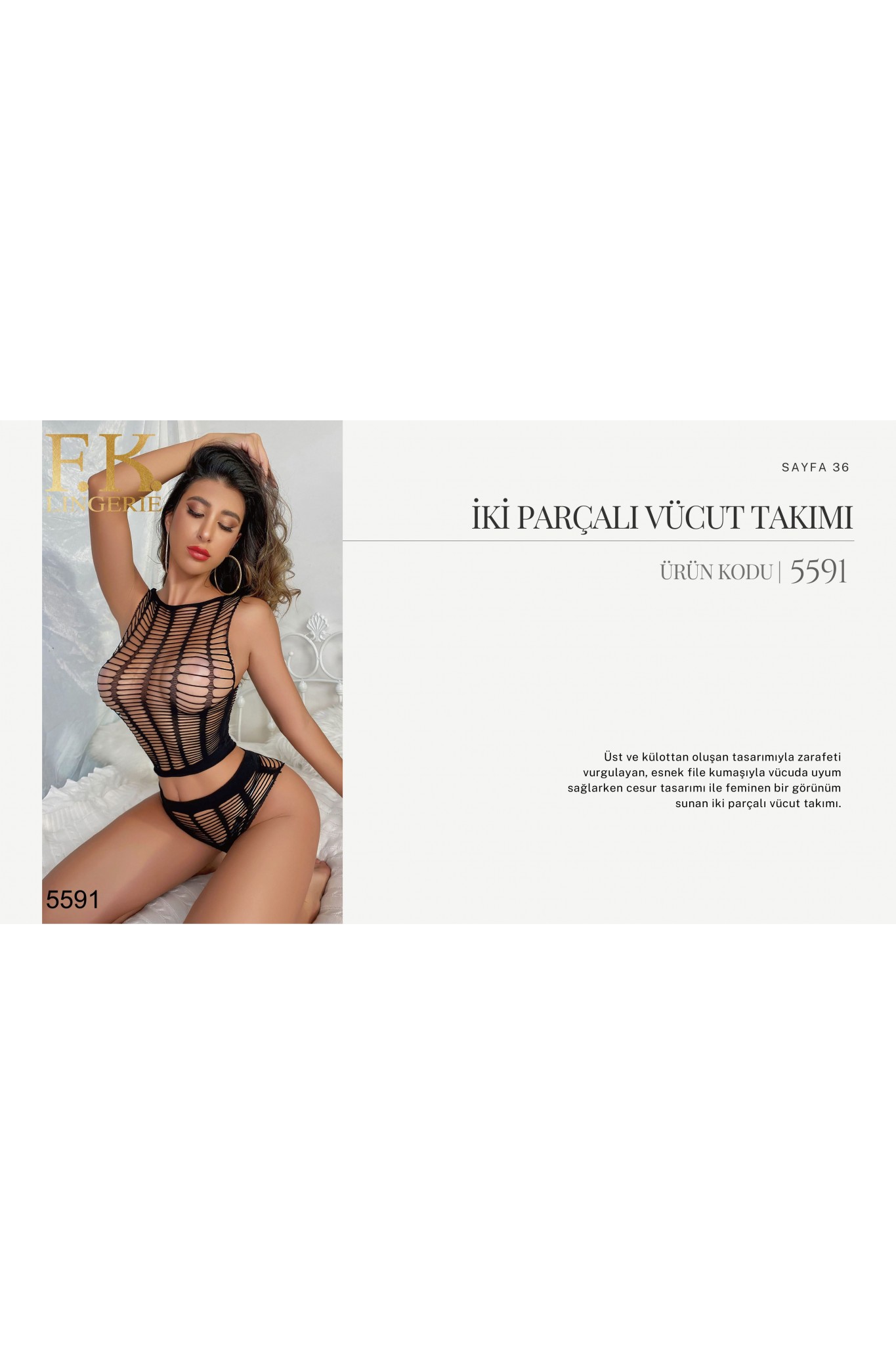 Fk 5591 İki Parçalı Vücut Çorap
