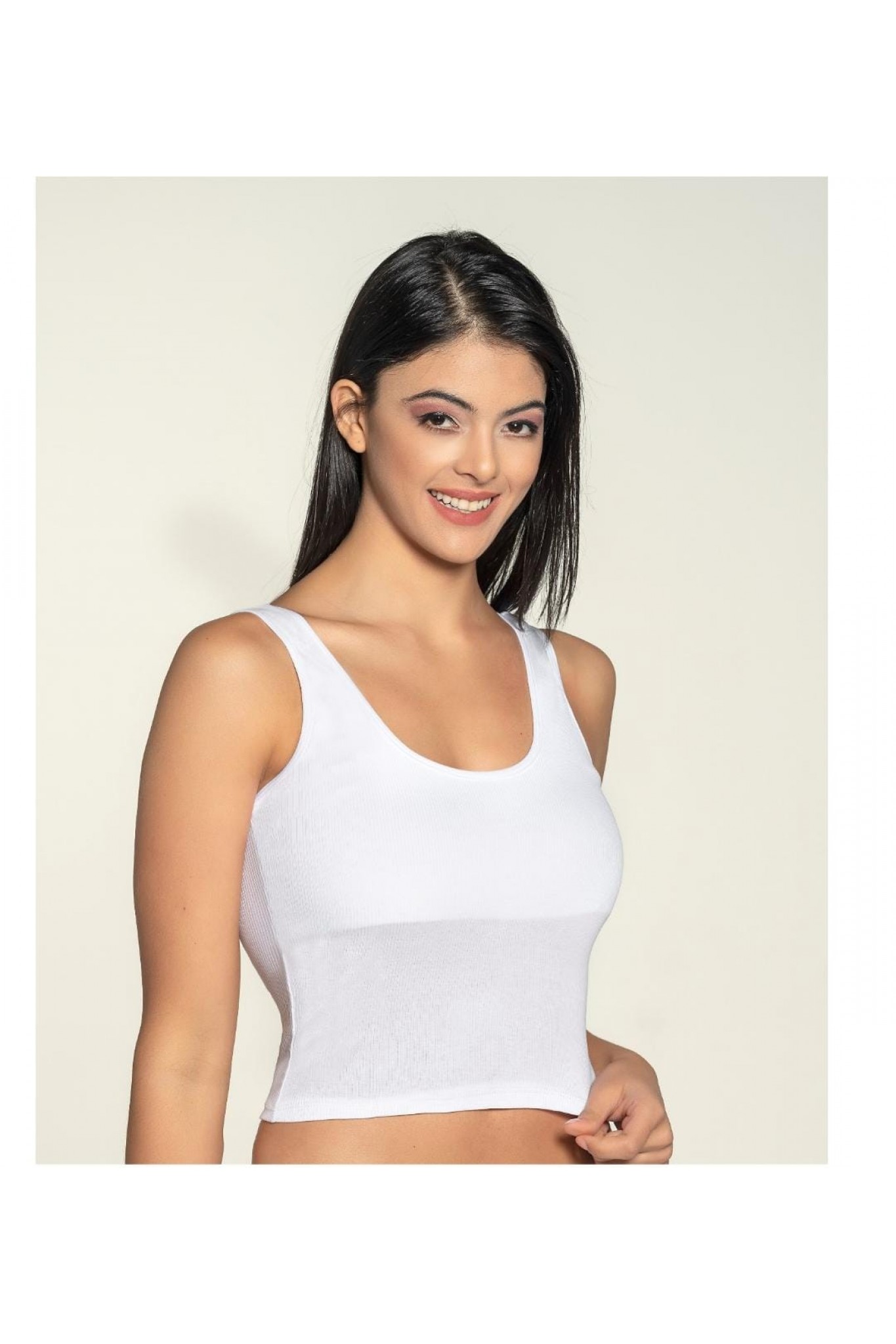 Liza Crop Kalın Askılı Atlet 6'lı