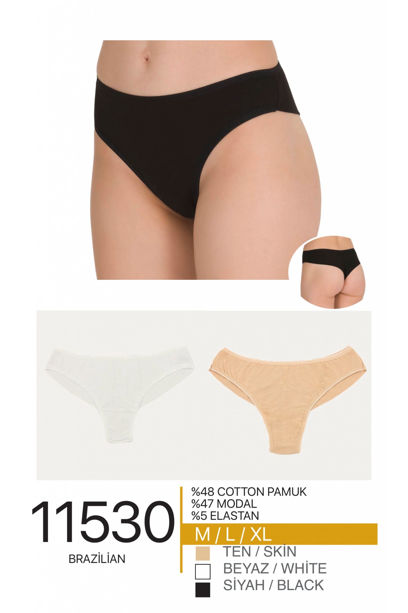 Berrak 11530 Kadın Brazılıan 12'li