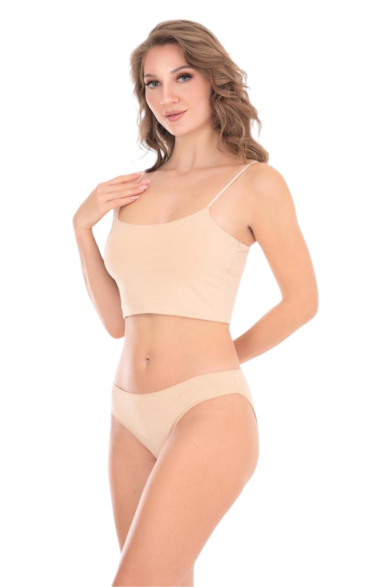 Berrak 11720 Ekru Kadın Bıkını 12'li