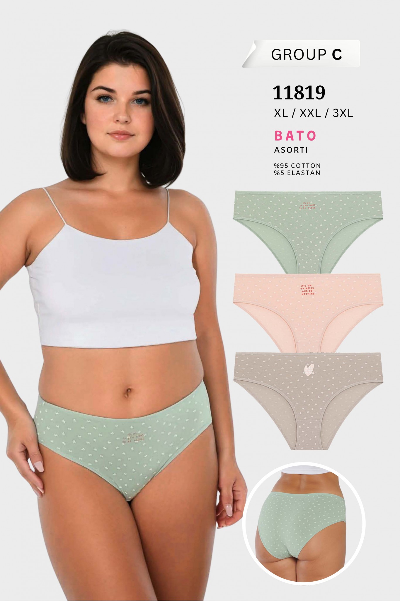 Berrak 11819 Standart Kadın Bato Külot 12'li