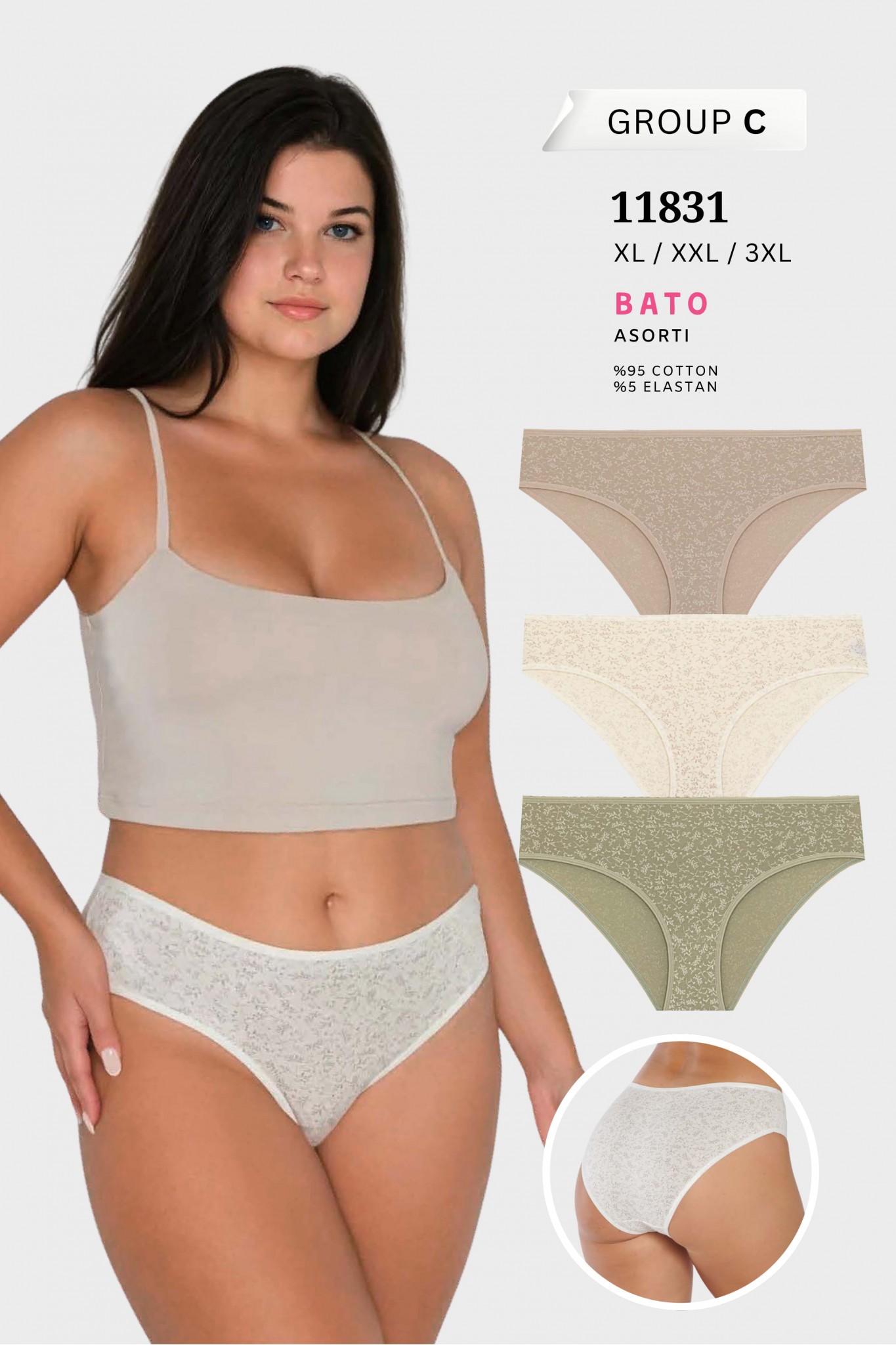 Berrak 11831 Standart Kadın Bato Külot 12'li