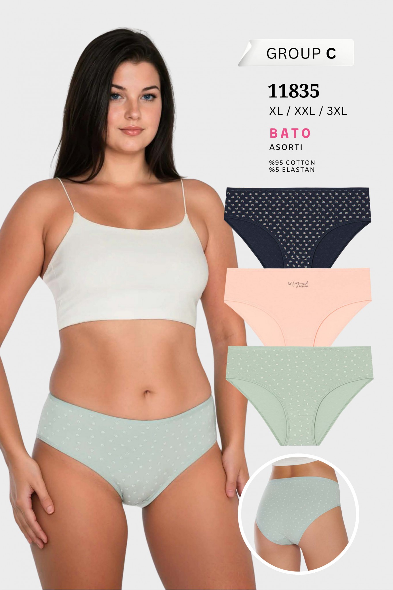 Berrak 11835 Standart Kadın Bato Külot 12'li