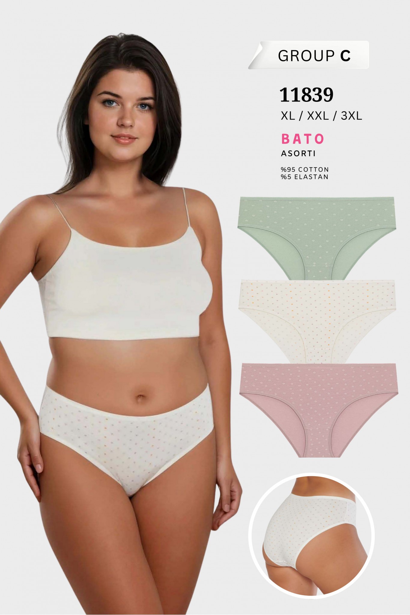 Berrak 11839 Standart Kadın Bato Külot 12'li