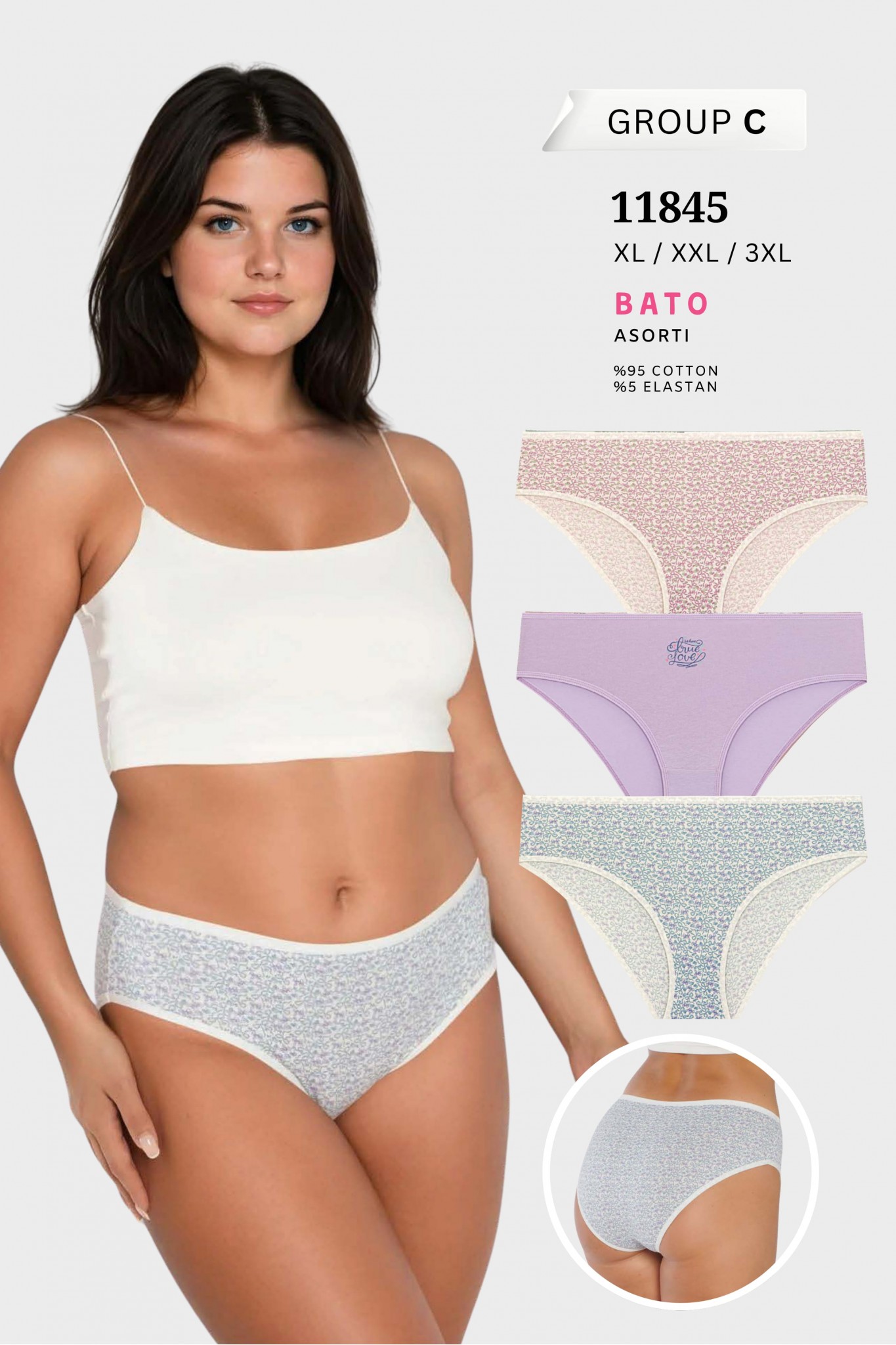 Berrak 11845 Standart Kadın Bato Külot 12'li