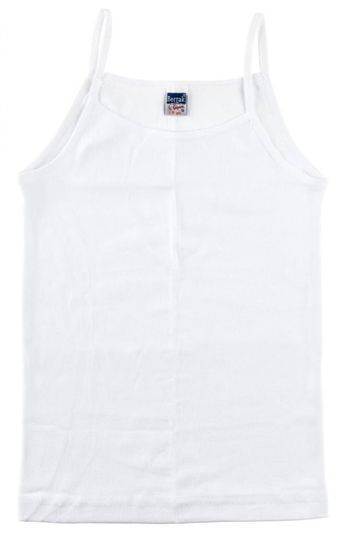 Berrak 2520 Kız Çocuk Ribana İp Askılı Atlet 6'lı